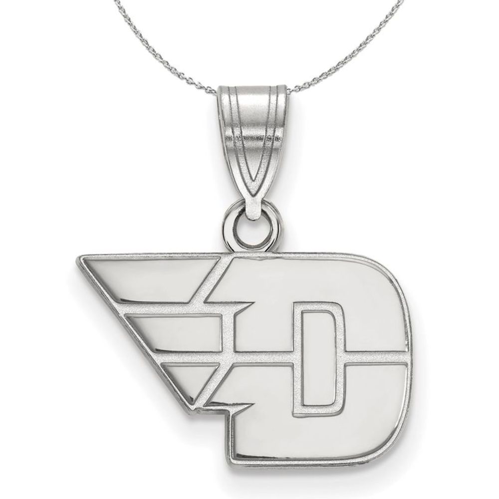 Sterling Silver U. of Dayton Small Necklace - 20 Inch